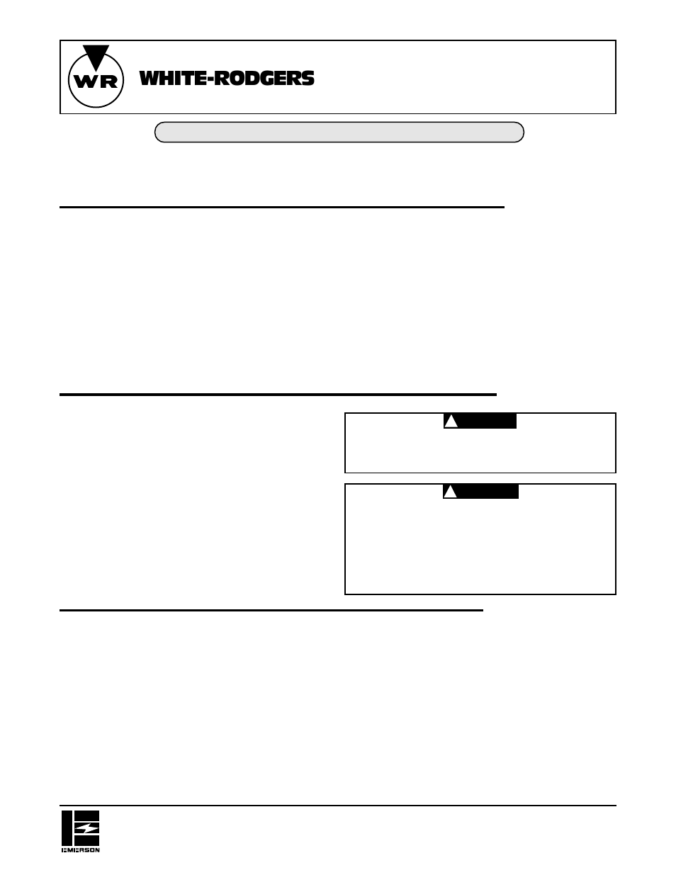 White Rodgers 1F87-51 User Manual | 8 pages