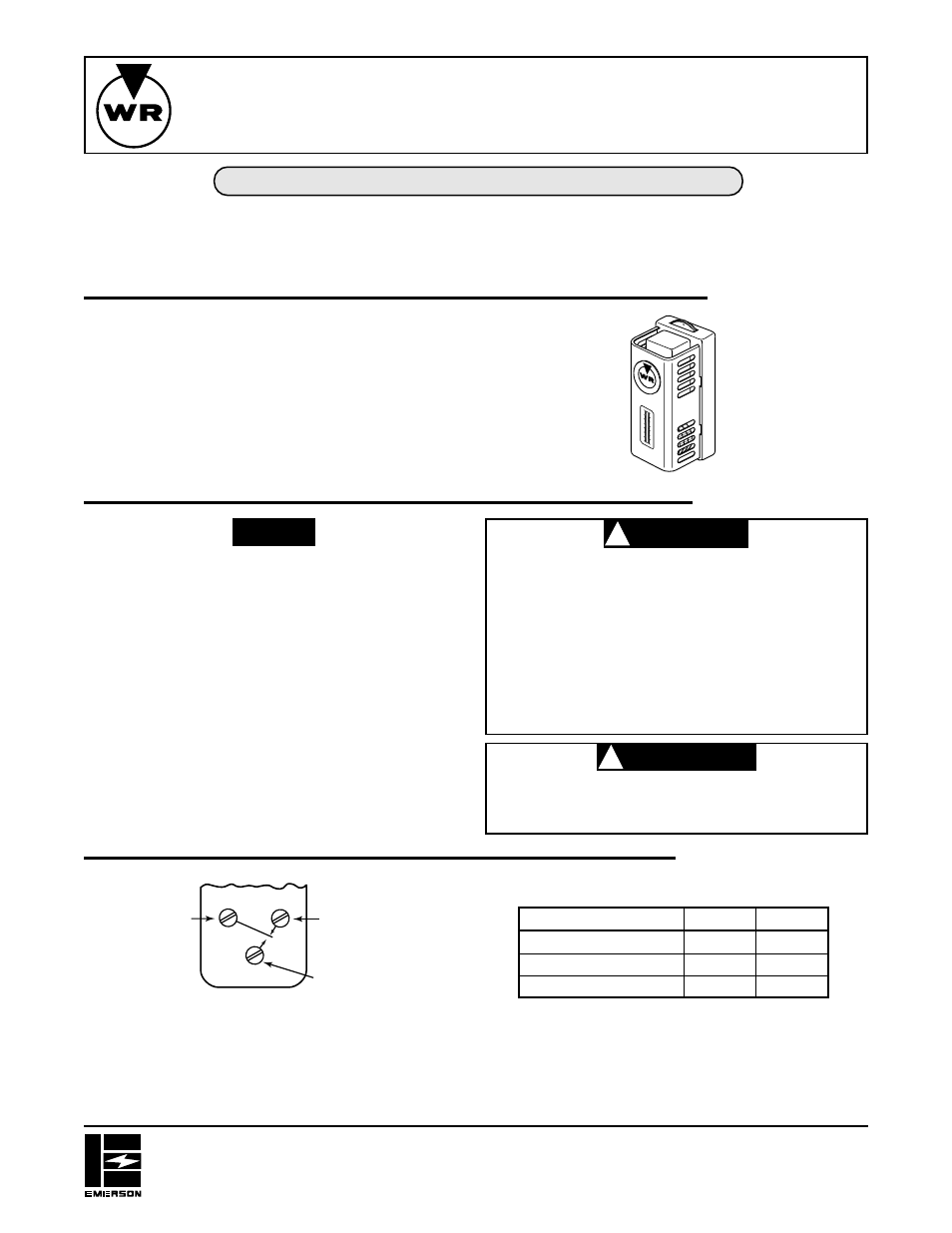 White Rodgers 179 User Manual | 2 pages