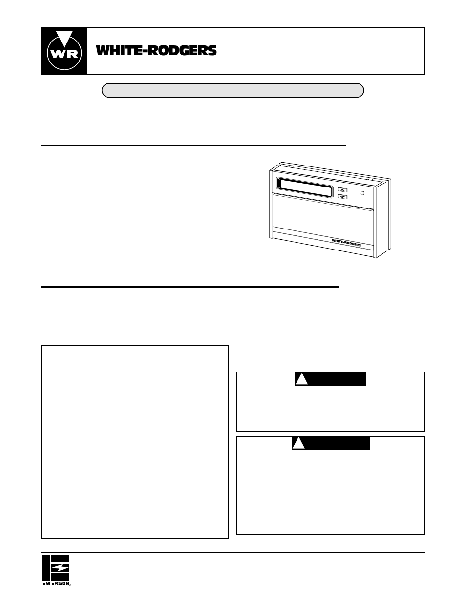 White Rodgers 1F97W-71 User Manual | 8 pages