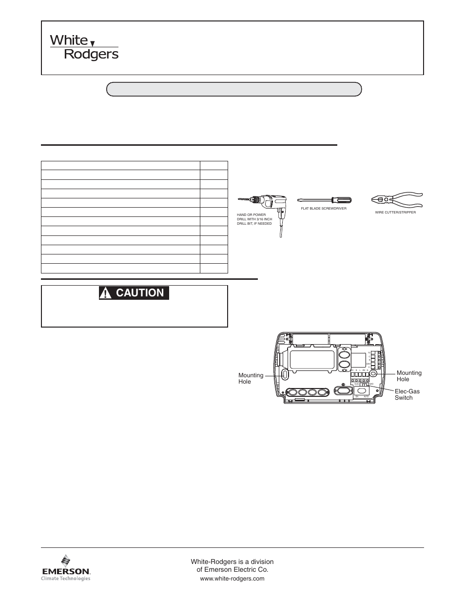 White Rodgers 1F85-277 User Manual | 12 pages