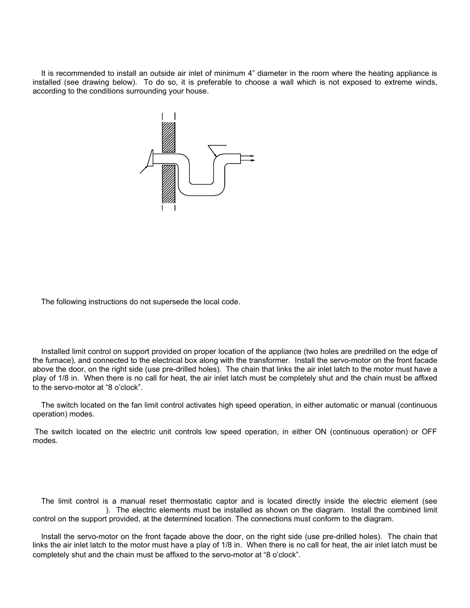 Electrical connection, Wood only, Wood/electric | Lectrical connection | White Rodgers G1N 4R9 User Manual | Page 9 / 31