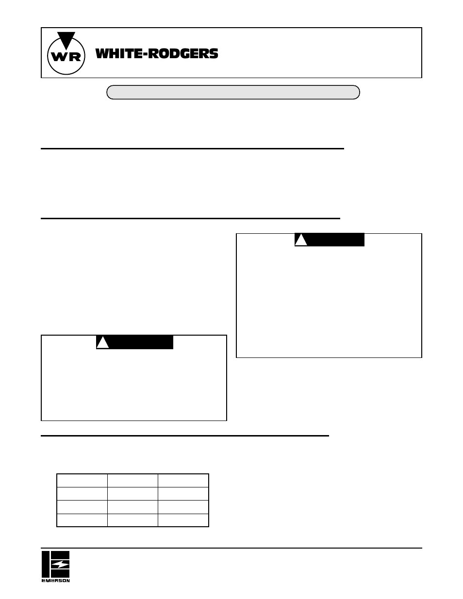 White Rodgers 756-50 User Manual | 6 pages