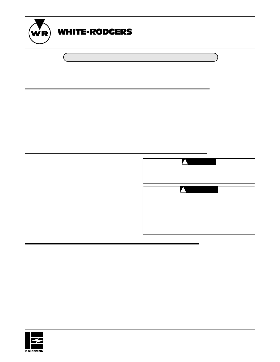 White Rodgers 1F83-71 User Manual | 6 pages