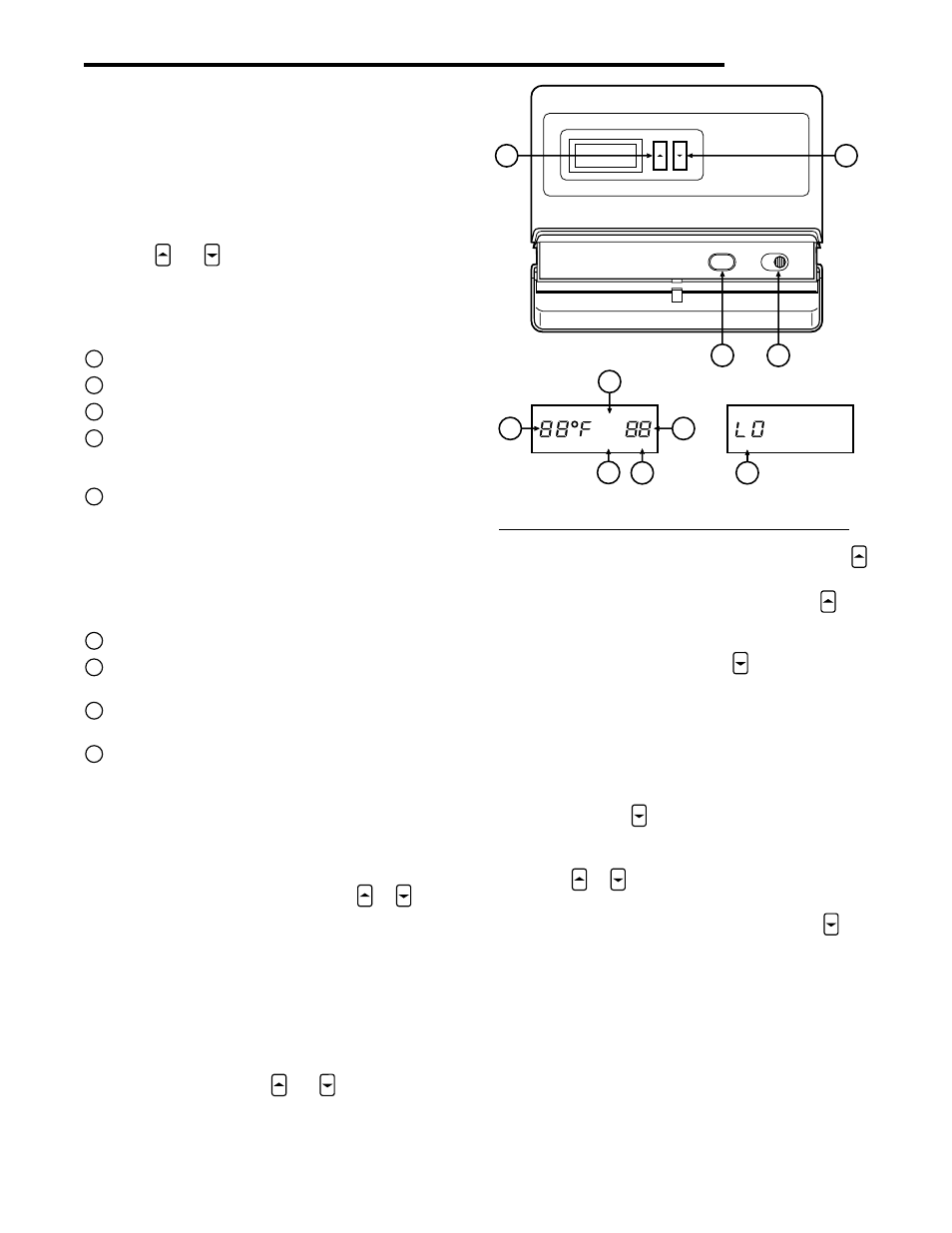 Operation, The thermostat base, Operating features | Troubleshooting, The thermostat buttons and switches, The display | White Rodgers 1F83-71 User Manual | Page 5 / 6