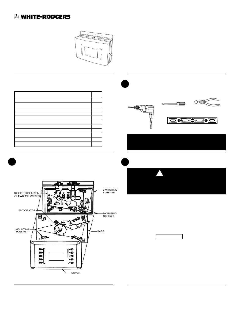 White Rodgers 350 User Manual | 4 pages