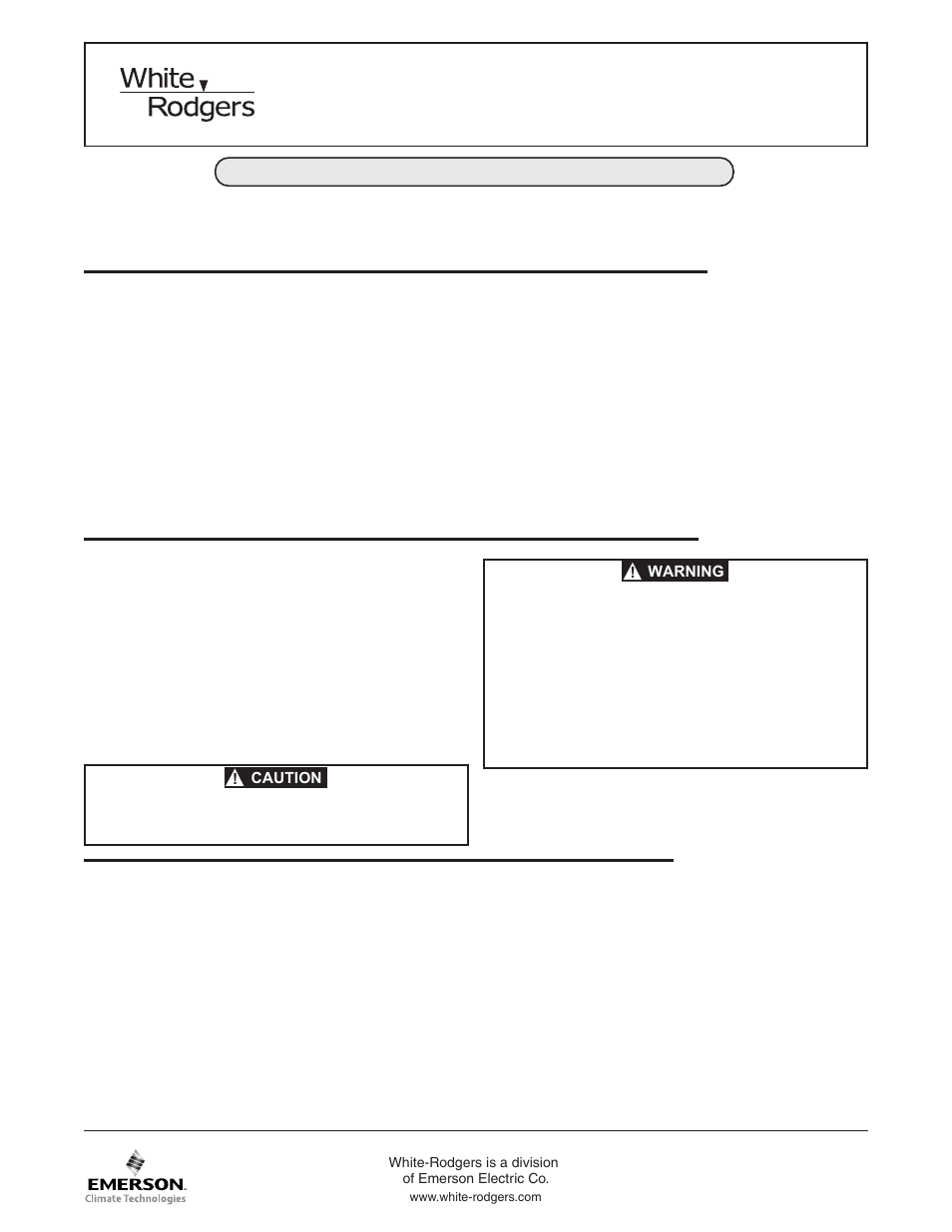 White Rodgers 1F80-361 User Manual | 16 pages