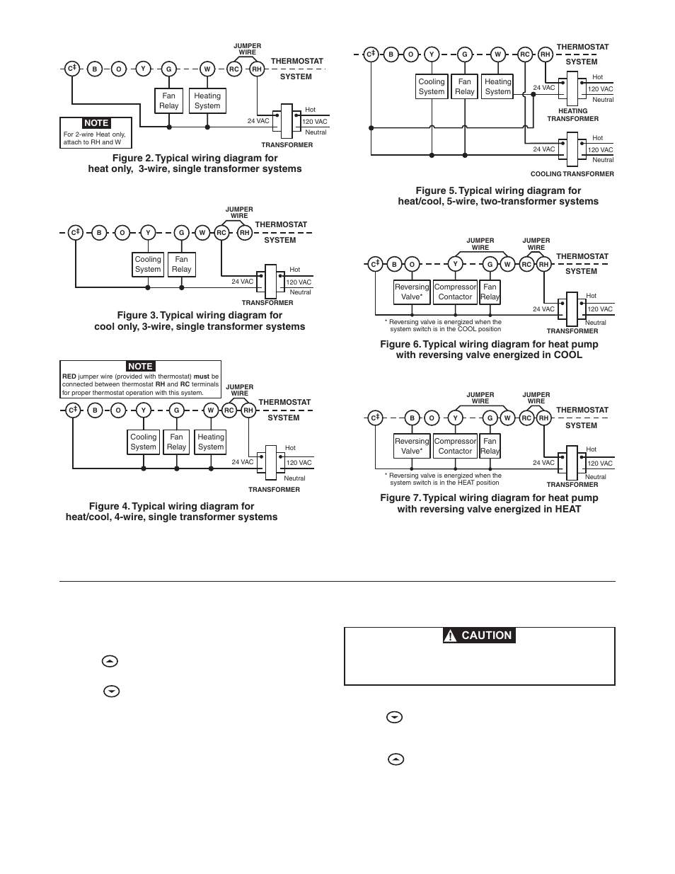 Heating system, Cooling system, Caution | White Rodgers 1F80-361 User Manual | Page 3 / 16