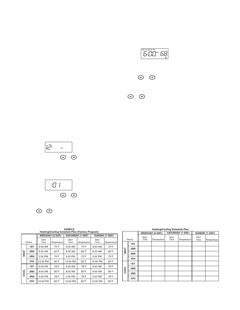 Planning your program, Entering your program | White Rodgers 1F80-361 User Manual | Page 6 / 16