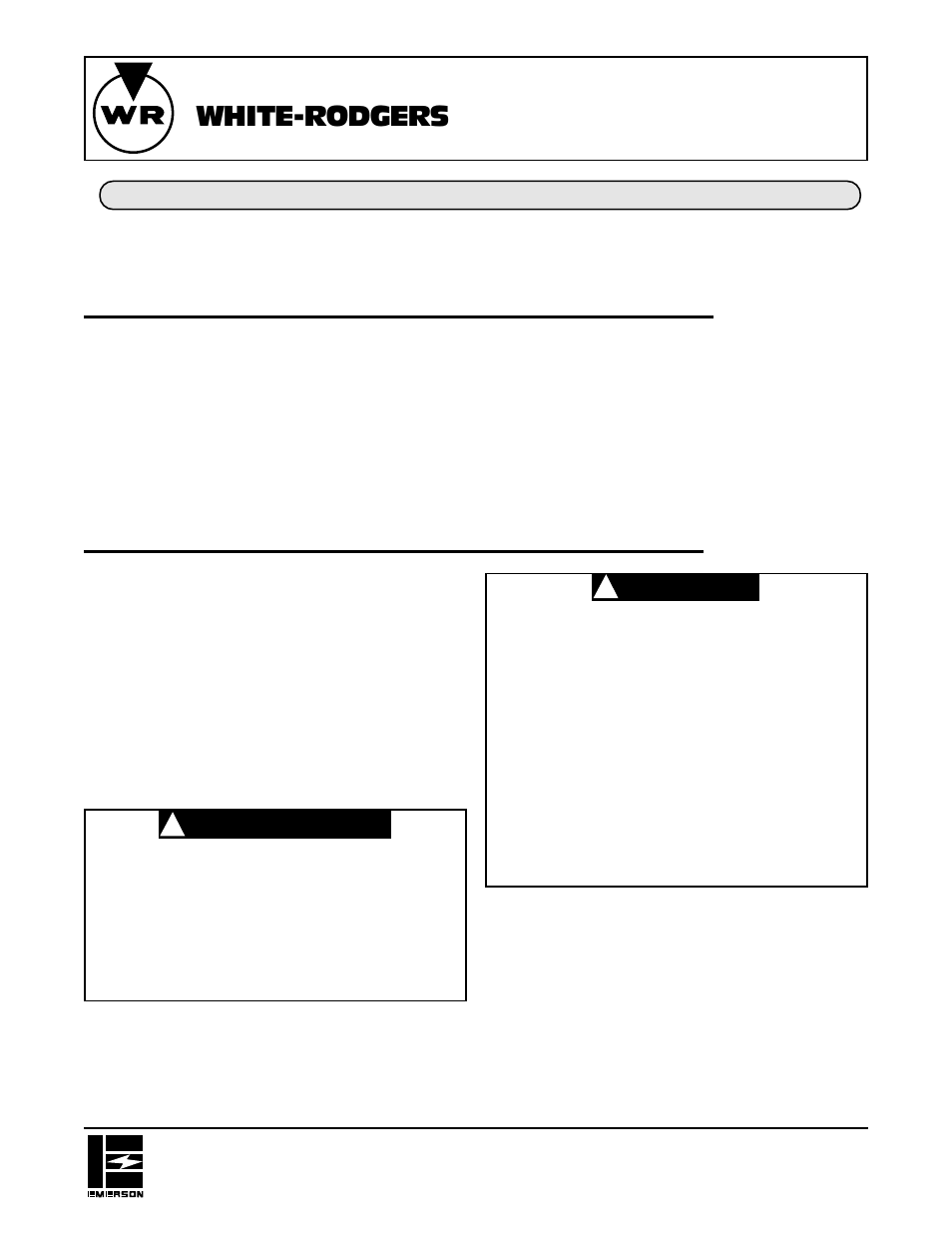 White-rodgers, Serie 24a5x | White Rodgers 24A5X User Manual | Page 3 / 6