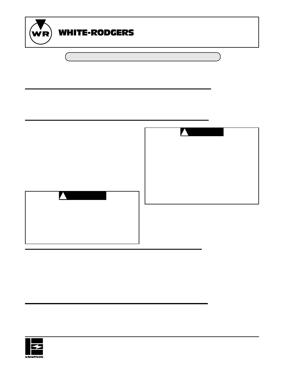 White Rodgers 3L09 User Manual | 1 page