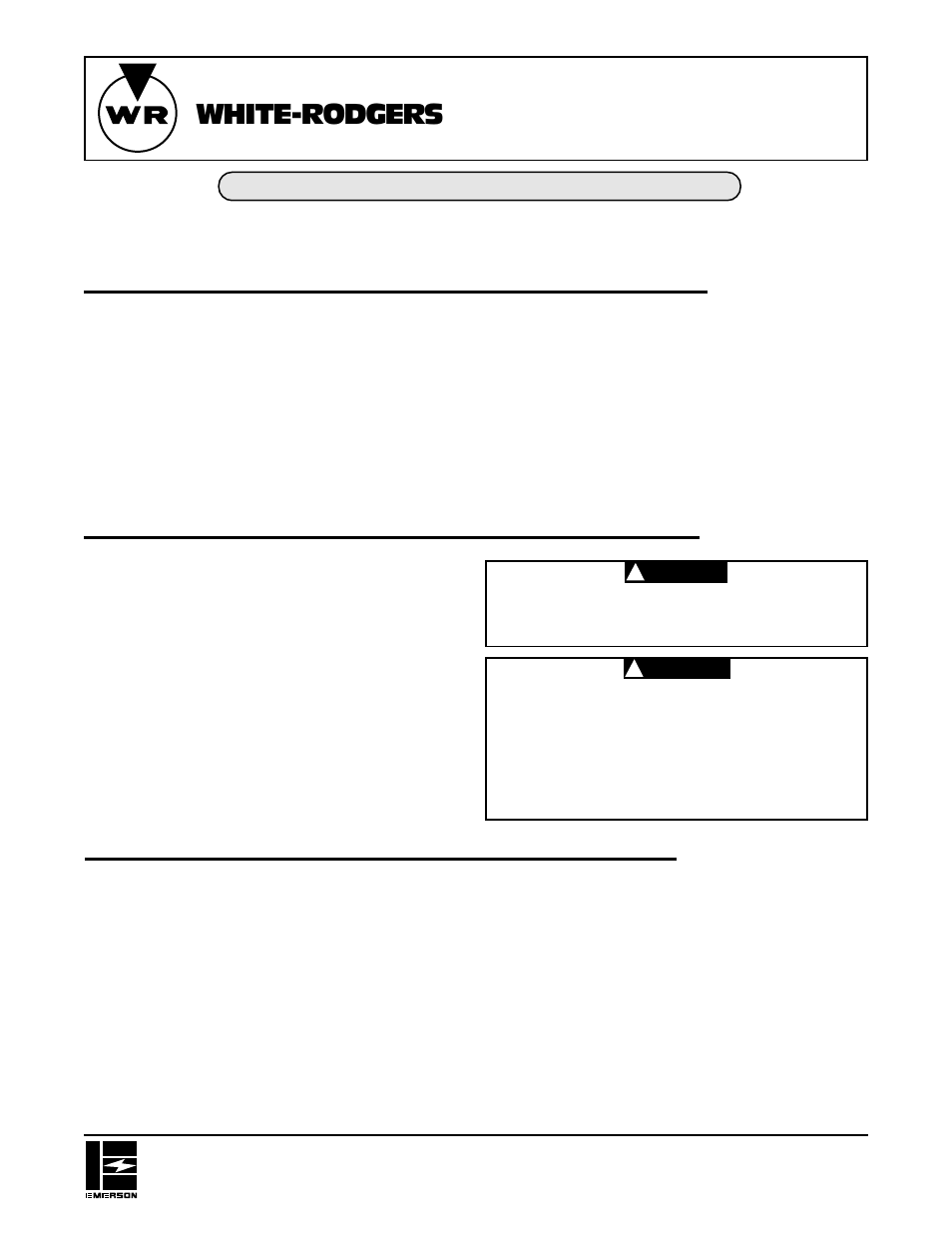 White Rodgers 1F80-24 User Manual | 6 pages