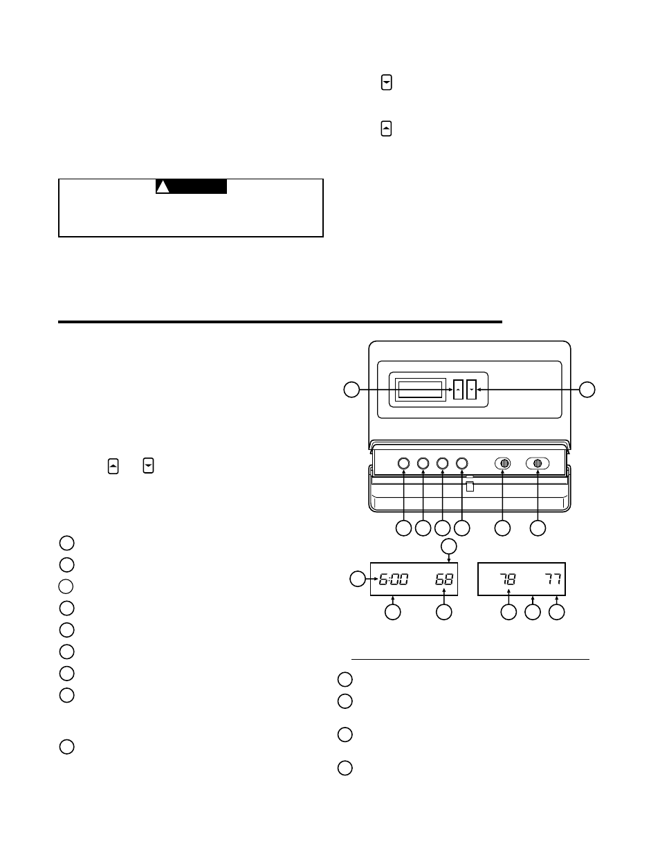 Operation, The thermostat base, Cooling system | The thermostat buttons and switches, The display | White Rodgers 1F80-24 User Manual | Page 4 / 6