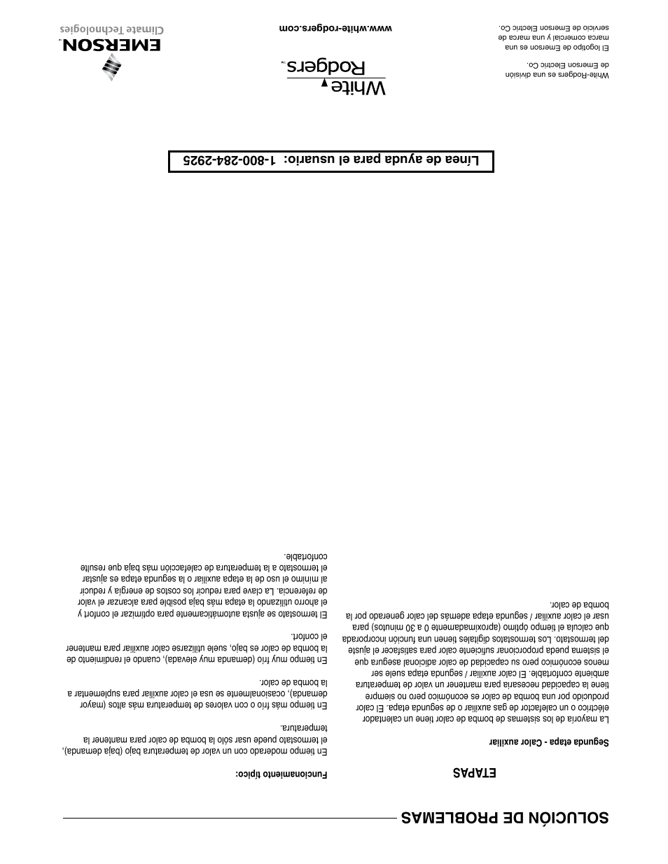 Solución de problemas, Etap as | White Rodgers BLUE 2 1F89-0211 User Manual | Page 9 / 16