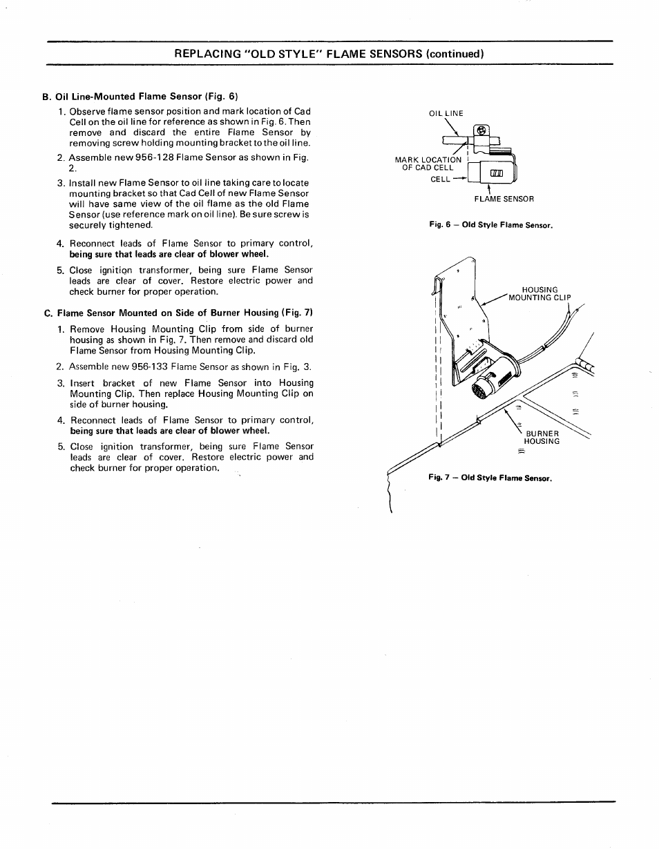 Replacing "old style” flame sensors (continued) | White Rodgers F145-0825 User Manual | Page 2 / 2