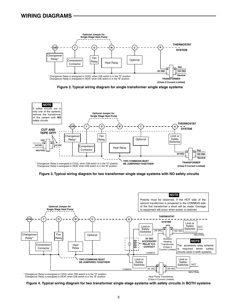 Wiring diagrams | White Rodgers BLUE 2" SINGLE STAGE 1F86-0244 User Manual | Page 3 / 16