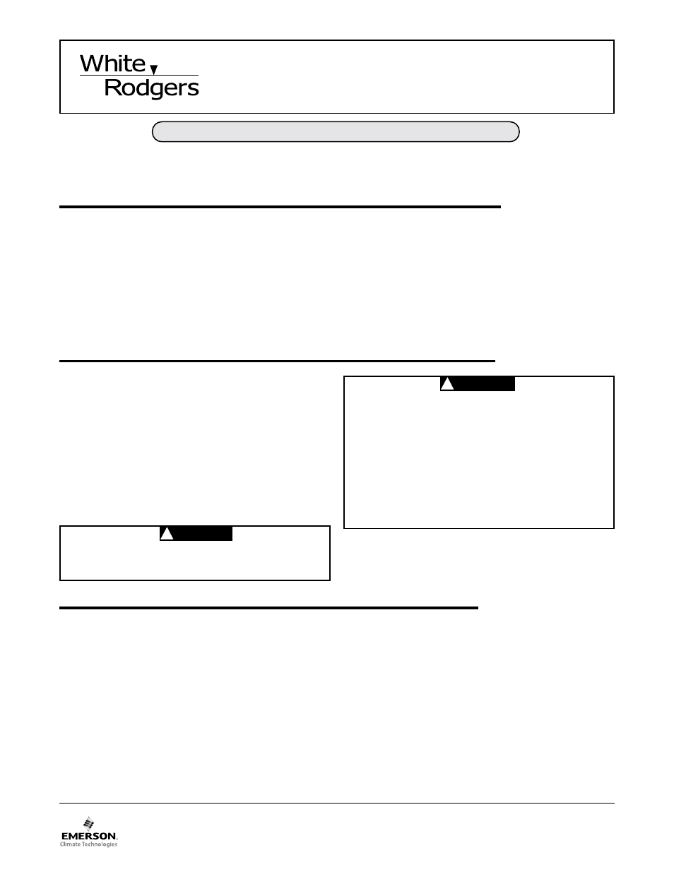 White Rodgers 1F86-344 User Manual | 5 pages