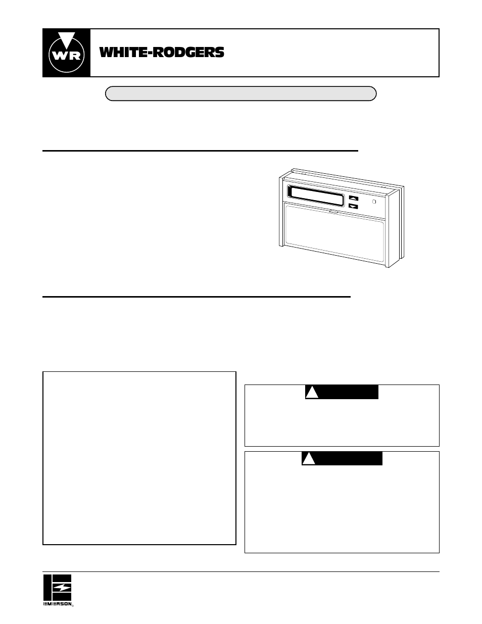 White Rodgers 1F90-60 User Manual | 6 pages