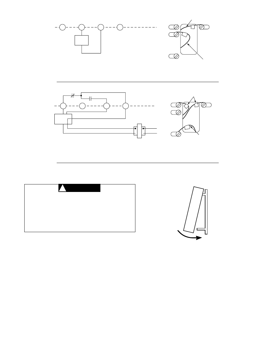 Caution, Attach thermostat to subbase, 6mv w rh | White Rodgers 1F90-60 User Manual | Page 4 / 6