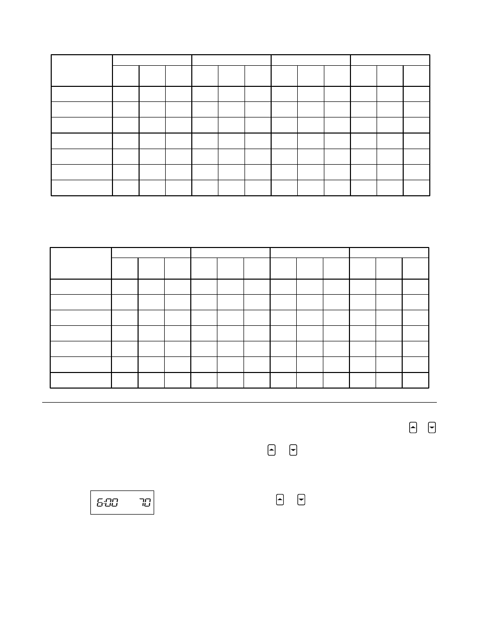 Heating/cooling schedule plan, Sample heating/cooling schedule plan | White Rodgers 1F84-51 User Manual | Page 7 / 8