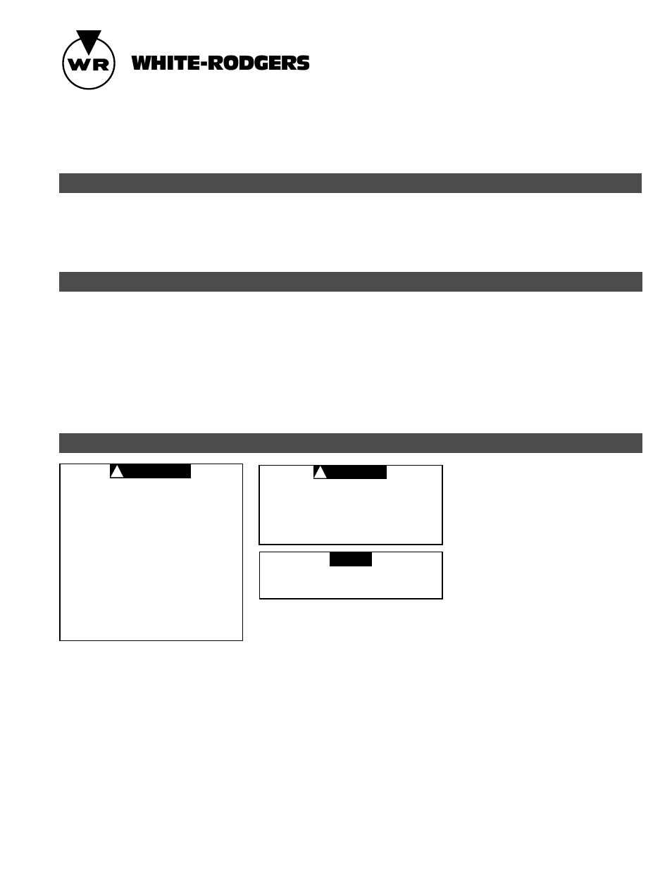 White Rodgers 90 SERIES User Manual | 8 pages