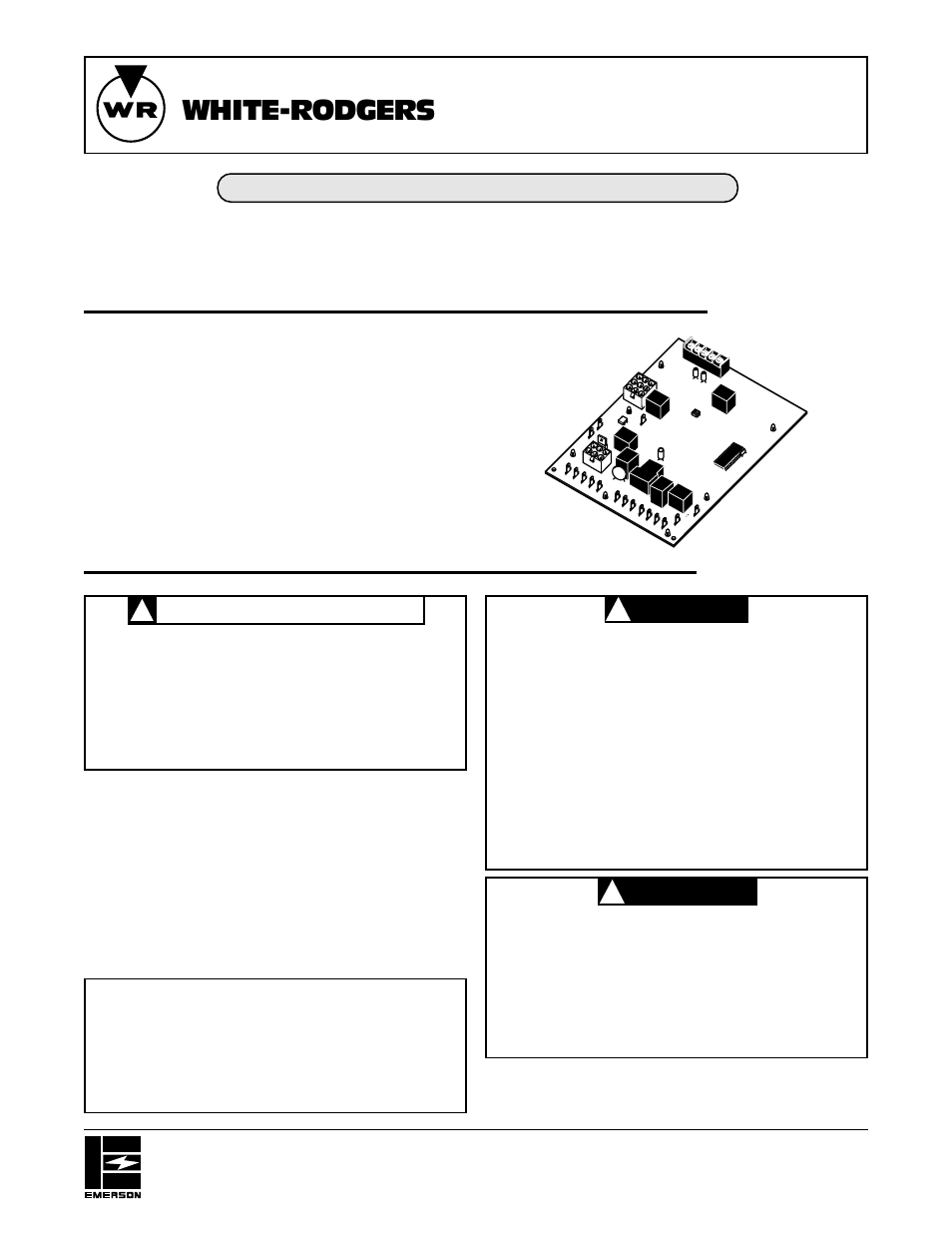 White Rodgers 50A62-820 User Manual | 8 pages