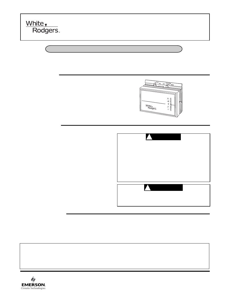 White Rodgers 1F51N-619 User Manual | 2 pages