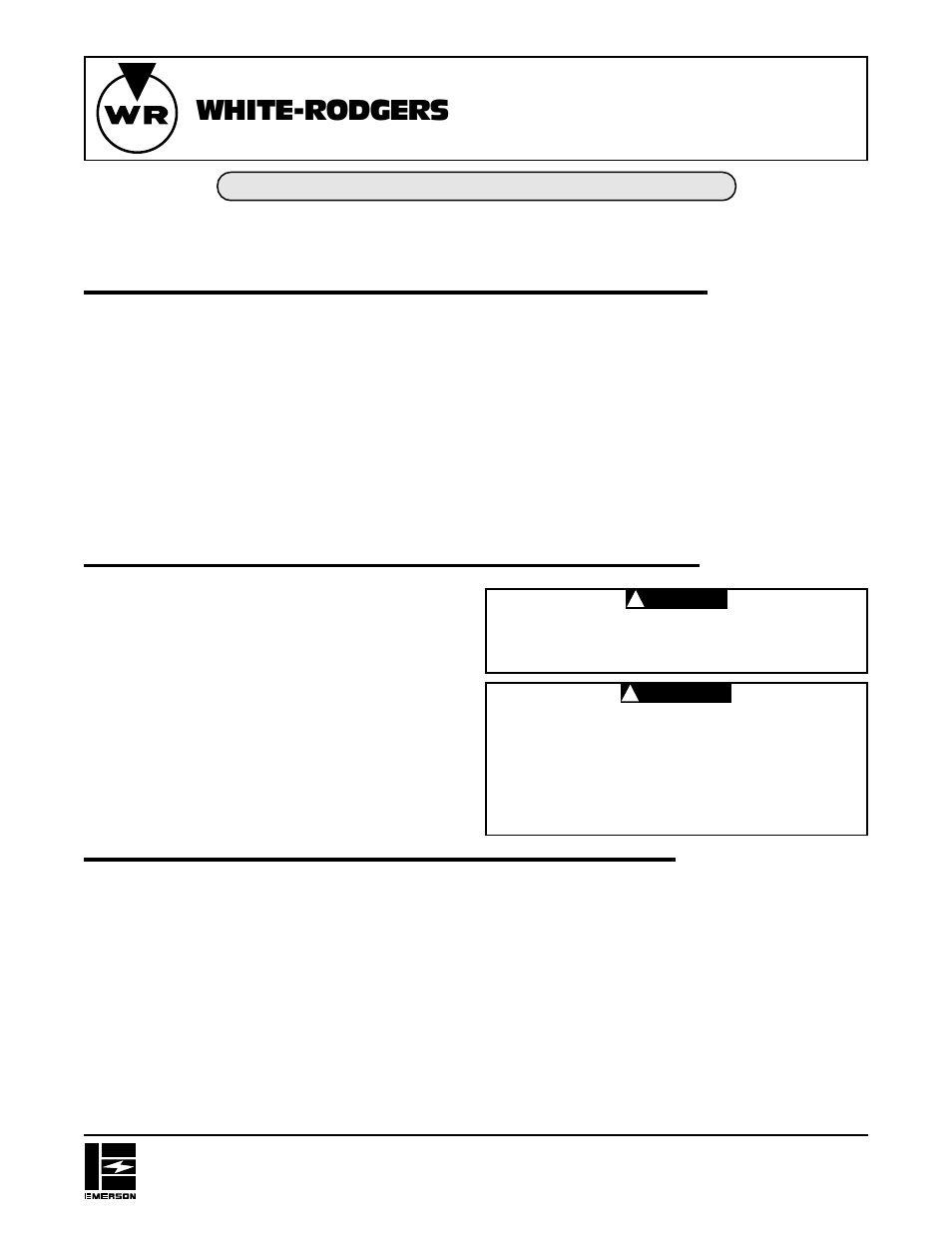 White Rodgers 7904 User Manual | 6 pages