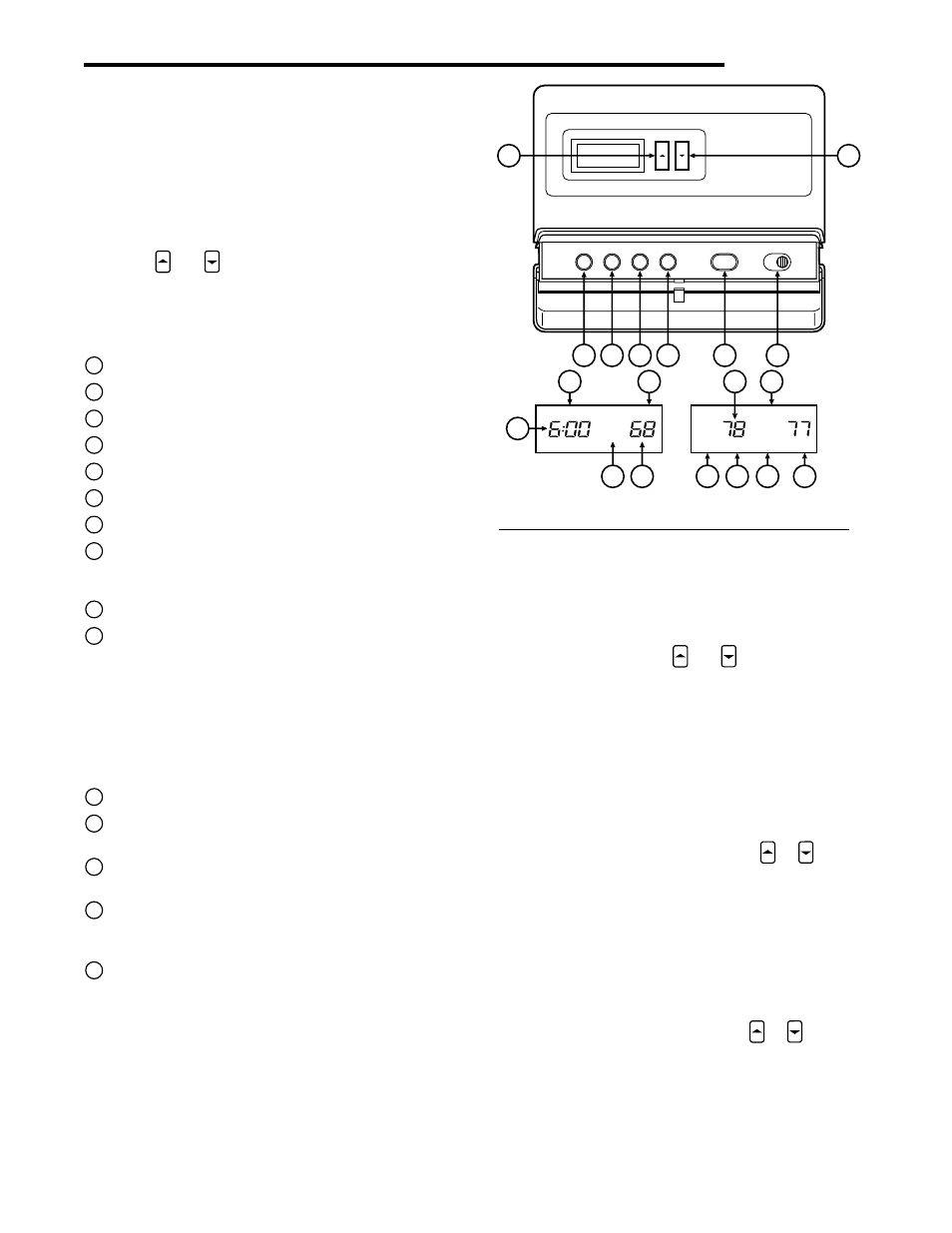 Operation, The thermostat base, Operating features | The thermostat buttons and switches, The display | White Rodgers 1F80-71 User Manual | Page 5 / 8