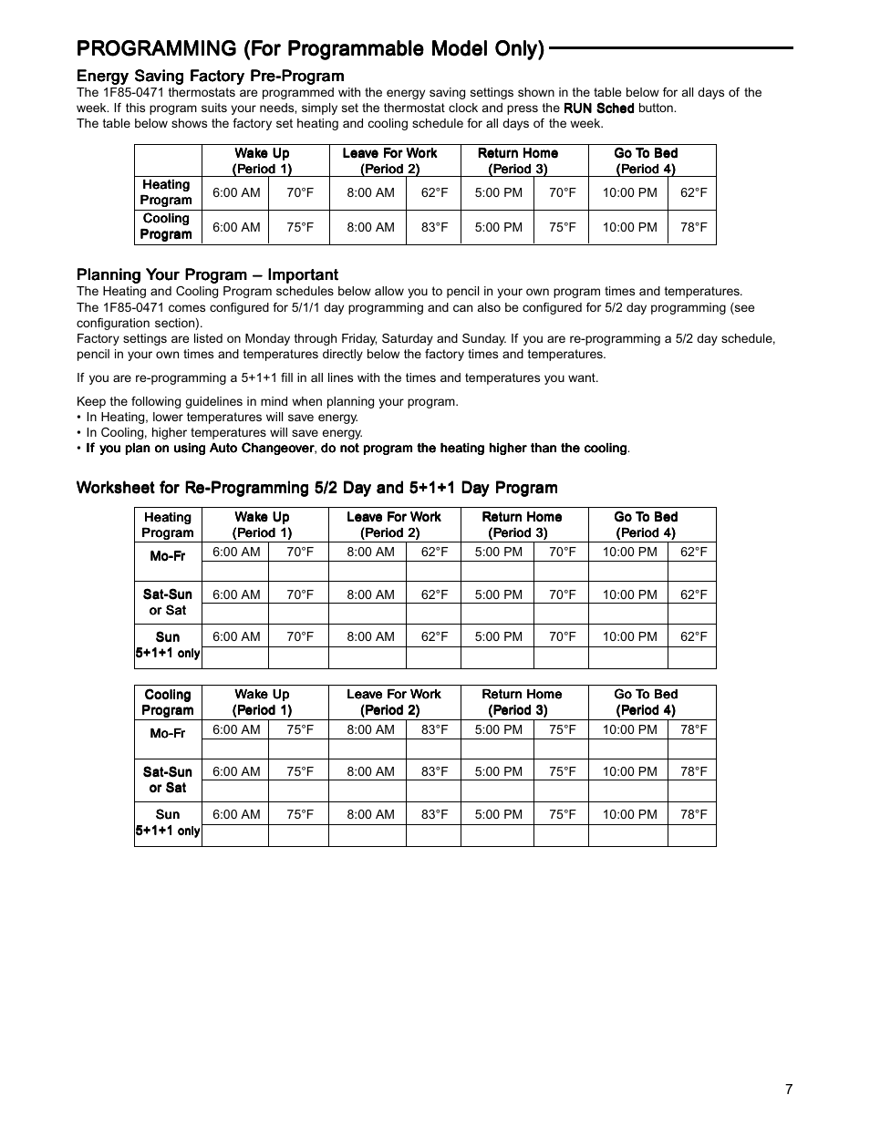 White Rodgers 1F83-0471 User Manual | Page 7 / 8