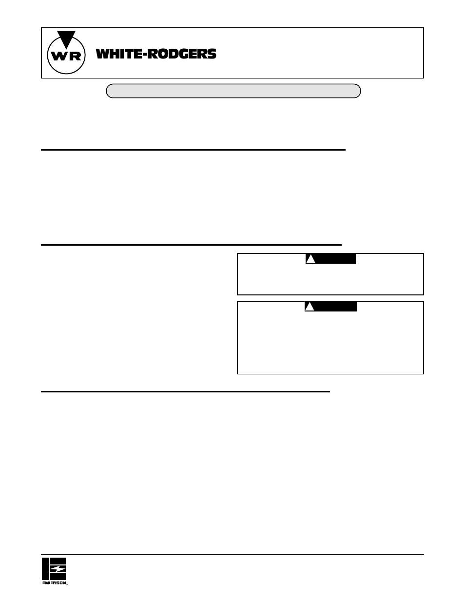 White Rodgers 1F86-444 User Manual | 4 pages