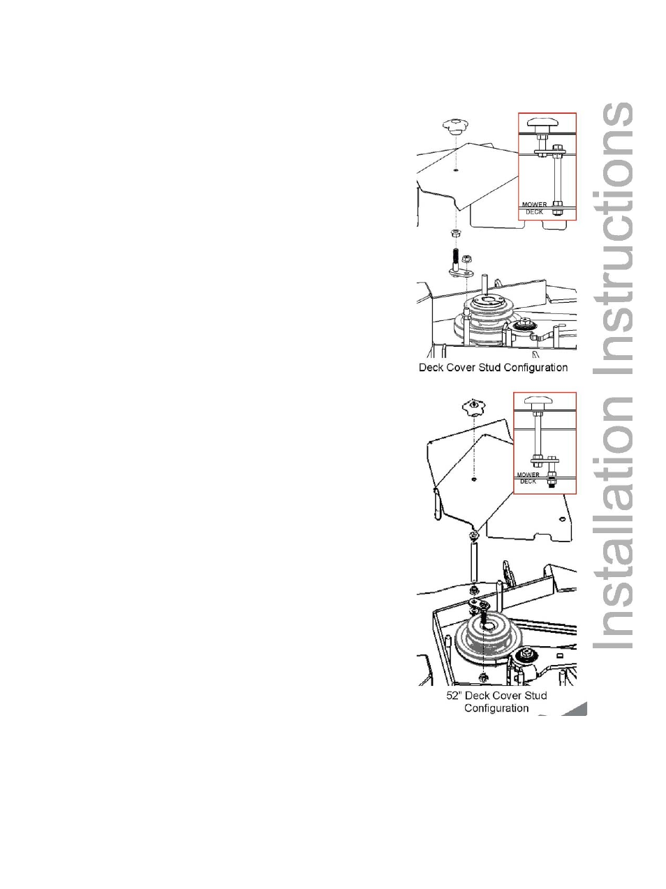 Install new deck cover | Wright Manufacturing 98320008 User Manual | Page 8 / 22