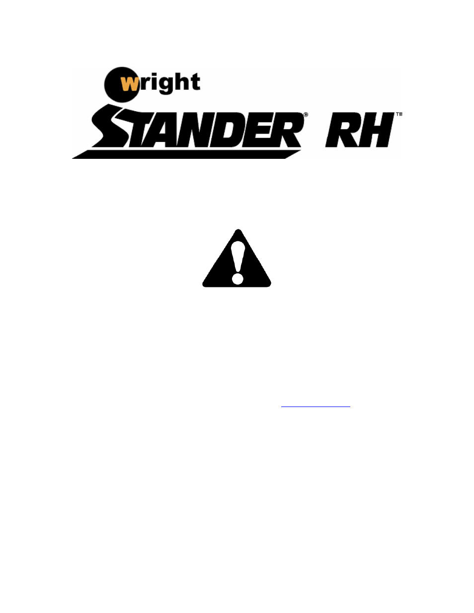 Wright Manufacturing Stander RH 28551 User Manual | 20 pages
