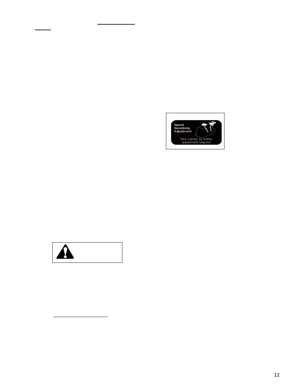 Warning | Wright Manufacturing Stander ZK 43181 User Manual | Page 12 / 21