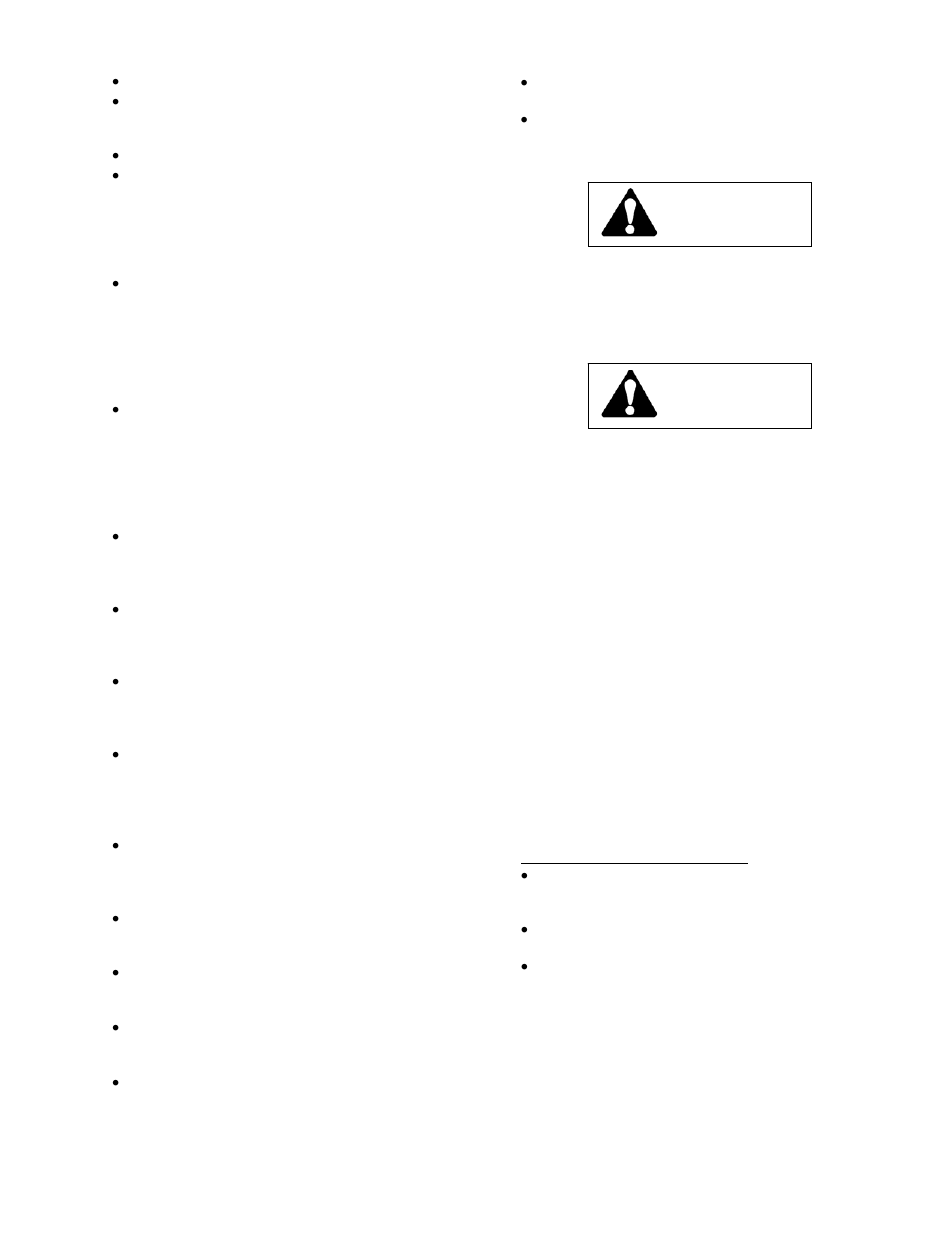 Replacement parts, Operation on slopes, Replacement parts: operation on slopes | Warning | Wright Manufacturing Sentar 26980 User Manual | Page 8 / 20