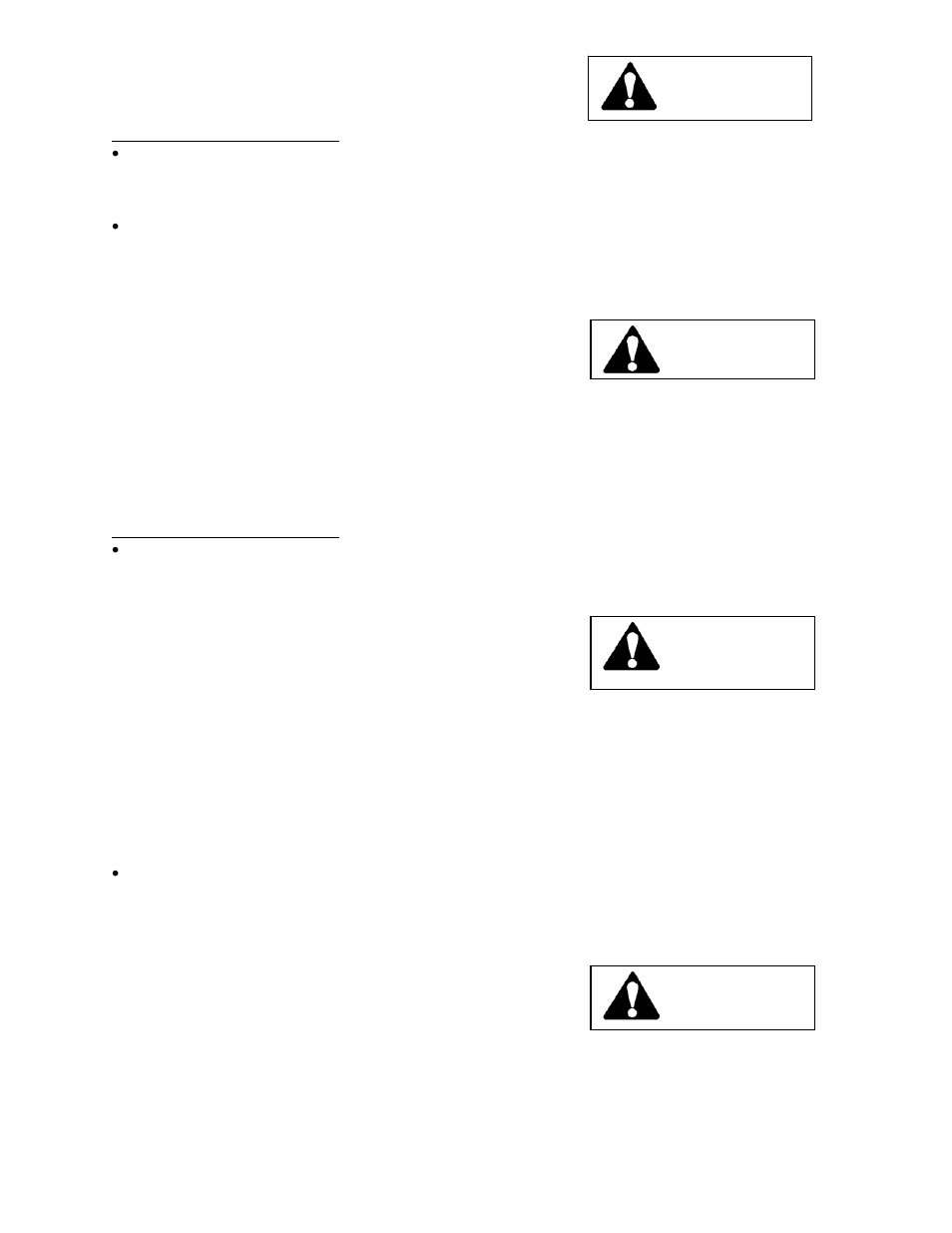 Operation during zero-radius turns, Operation in reverse, Operation in forward direction | Fuel safety, Warning | Wright Manufacturing Sentar 26980 User Manual | Page 9 / 20