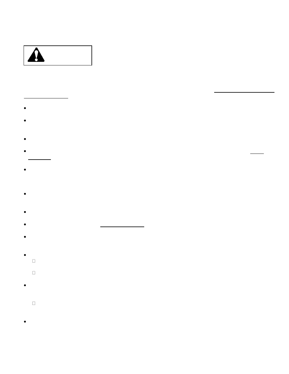 Pre-delivery service of mower by dealer, Warning | Wright Manufacturing 52083 User Manual | Page 5 / 24