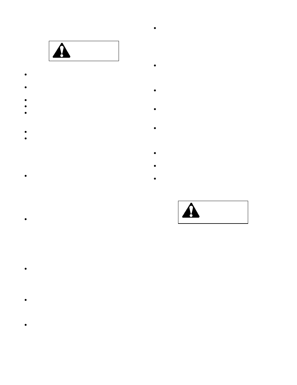 Initial operating safety guidelines, Operation in forward direction, Warning | Wright Manufacturing 52083 User Manual | Page 9 / 24