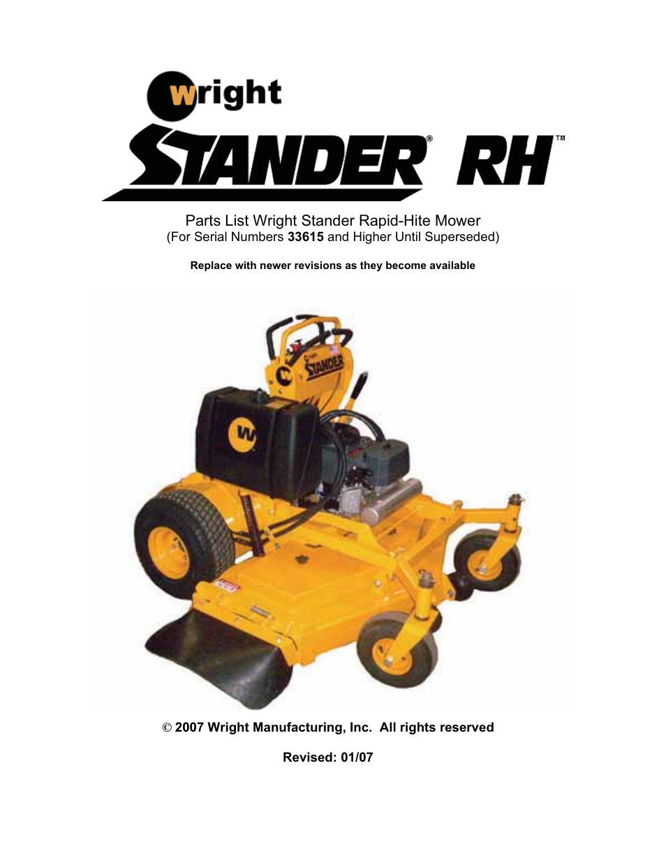 Wright Manufacturing Sentar Sport Lawn Mower User Manual | 20 pages
