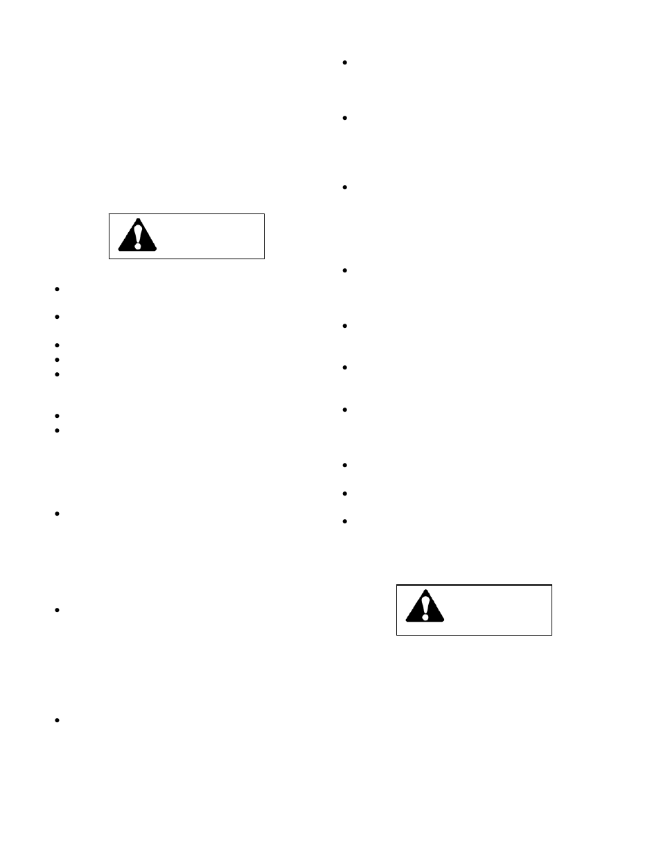Initial operating safety guidelines, Operation in forward direction, Nitial | Perating, Afety, Uidelines, Peration, Orward, Irection, Warning | Wright Manufacturing 28551 User Manual | Page 9 / 20