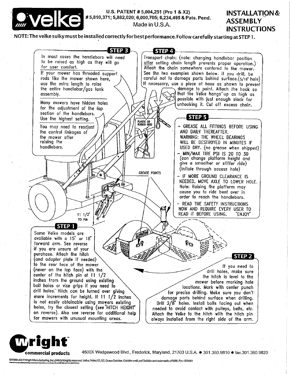 Wright Manufacturing VK200-2 User Manual | Page 2 / 6