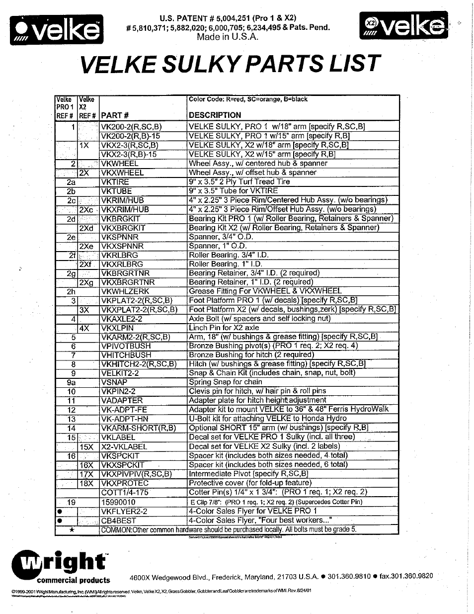 Wright Manufacturing VK200-2 User Manual | Page 4 / 6
