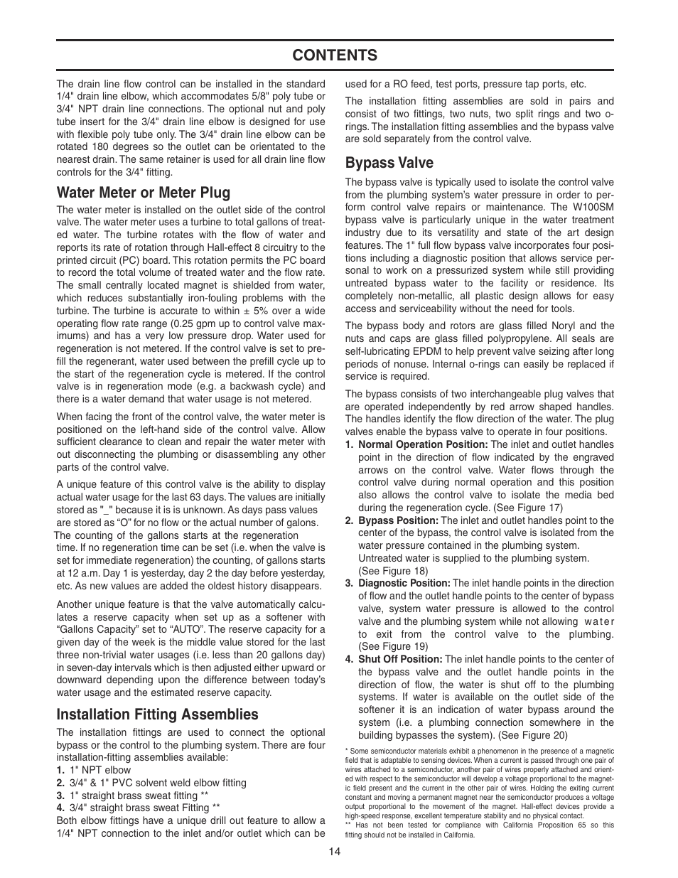 Watts WATER CONDITIONER with WM100SM valve User Manual | Page 14 / 28