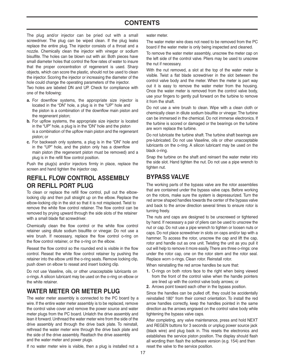 Watts WATER CONDITIONER with WM100SM valve User Manual | Page 17 / 28
