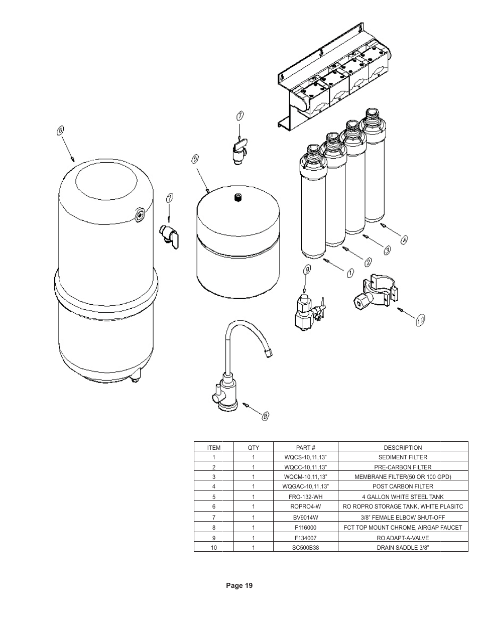 Watts Radiant WQC4 RO User Manual | Page 19 / 20