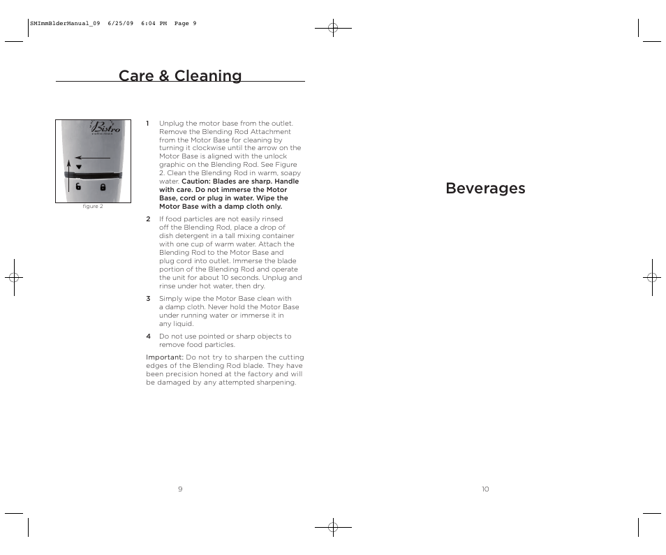 Beverages care & cleaning | Wolfgang Puck BIBC1050 User Manual | Page 6 / 18