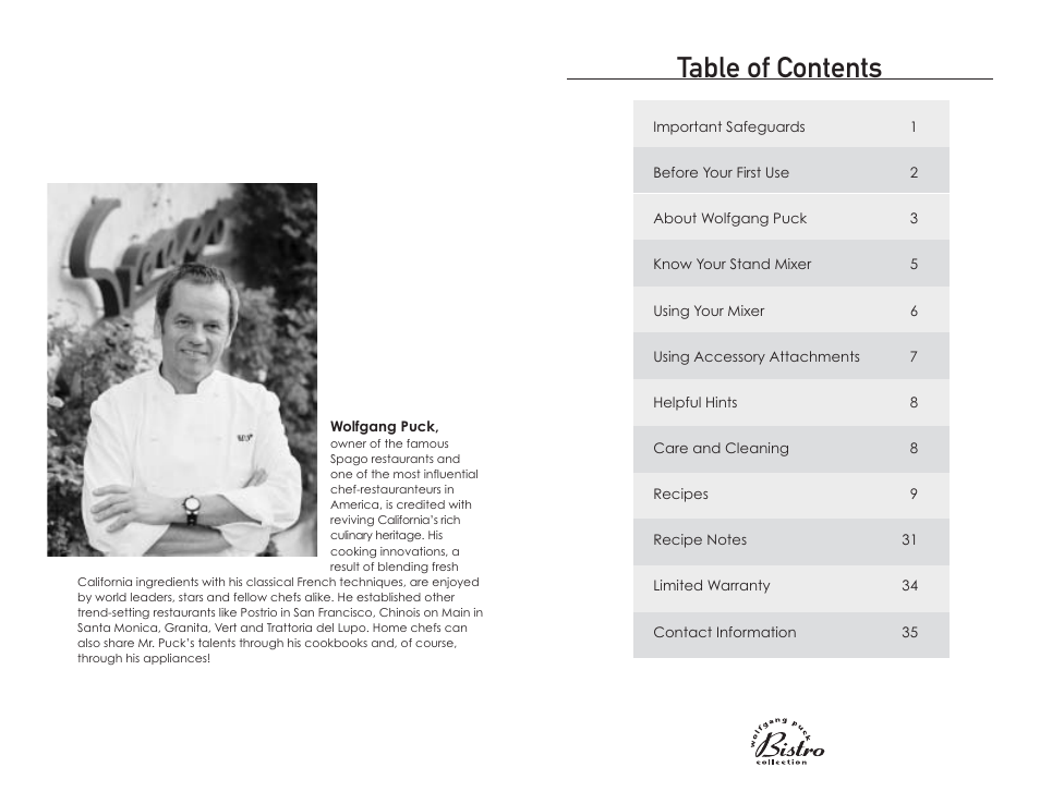 Wolfgang Puck BMSD0015 User Manual | Page 3 / 18