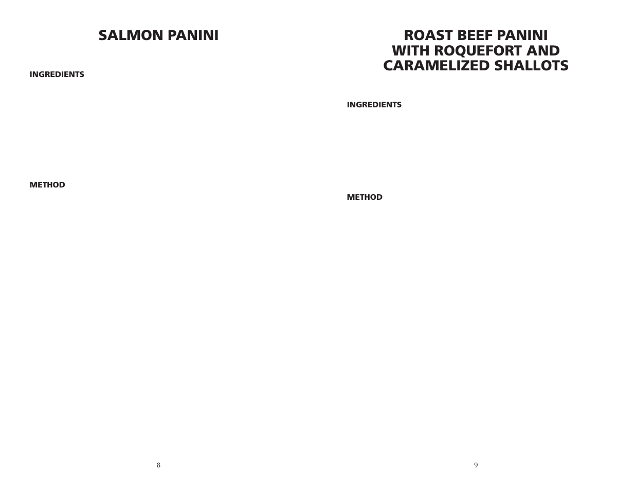 Salmon panini | Wolfgang Puck BCGL0005 User Manual | Page 5 / 10