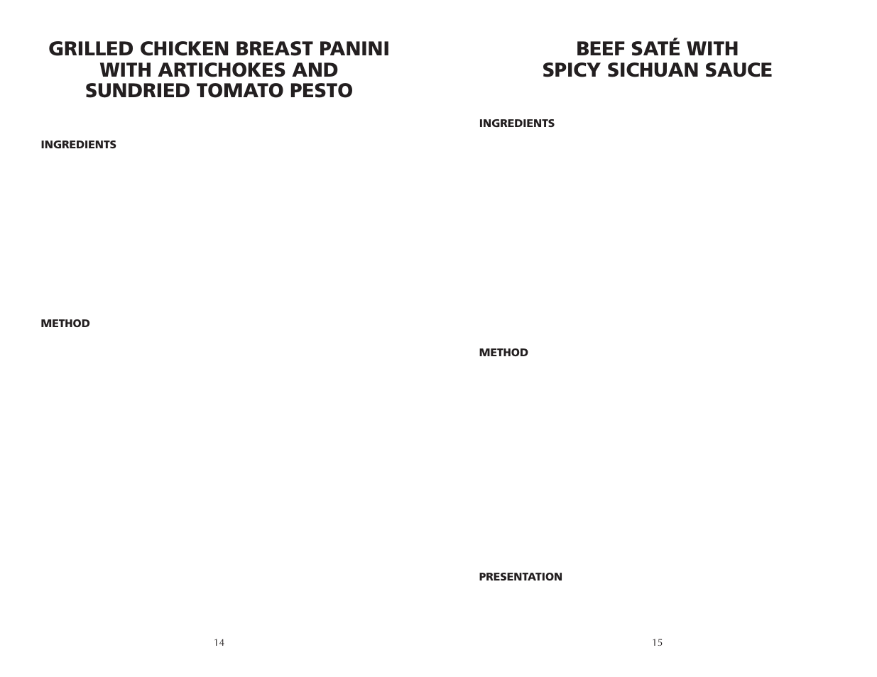 Beef saté with spicy sichuan sauce | Wolfgang Puck BCGL0005 User Manual | Page 8 / 10