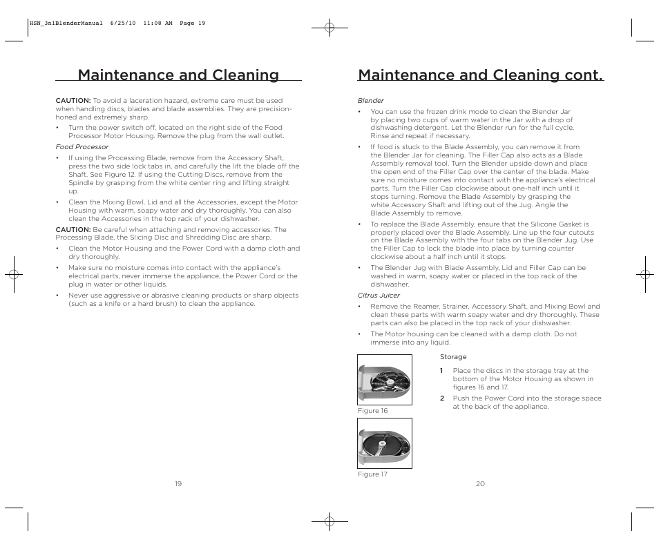 Maintenance and cleaning, Maintenance and cleaning cont | Wolfgang Puck BBLFP050 User Manual | Page 11 / 22