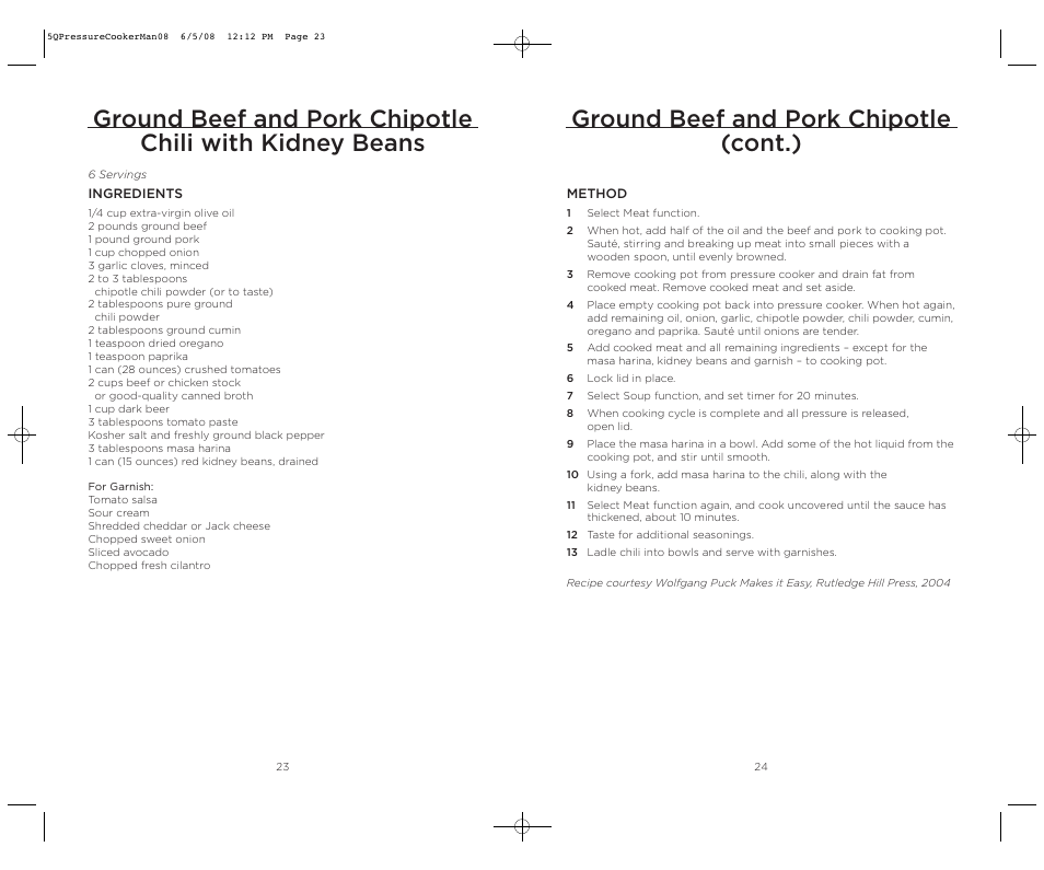 Wolfgang Puck BPCR0005 User Manual | Page 13 / 32